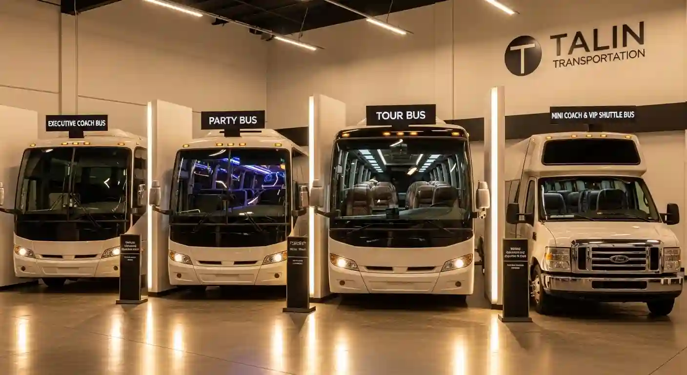 Types of Luxury Buses Available at Talin Transportation
