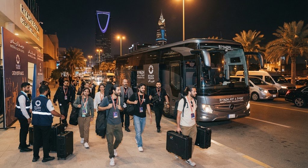 artist and crew transportation Riyadh - Talin production transport
