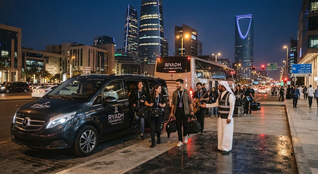 artist and crew transportation Riyadh - Talin production transport