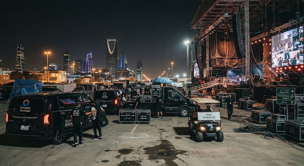 backstage transportation Riyadh - Talin performer transfer service