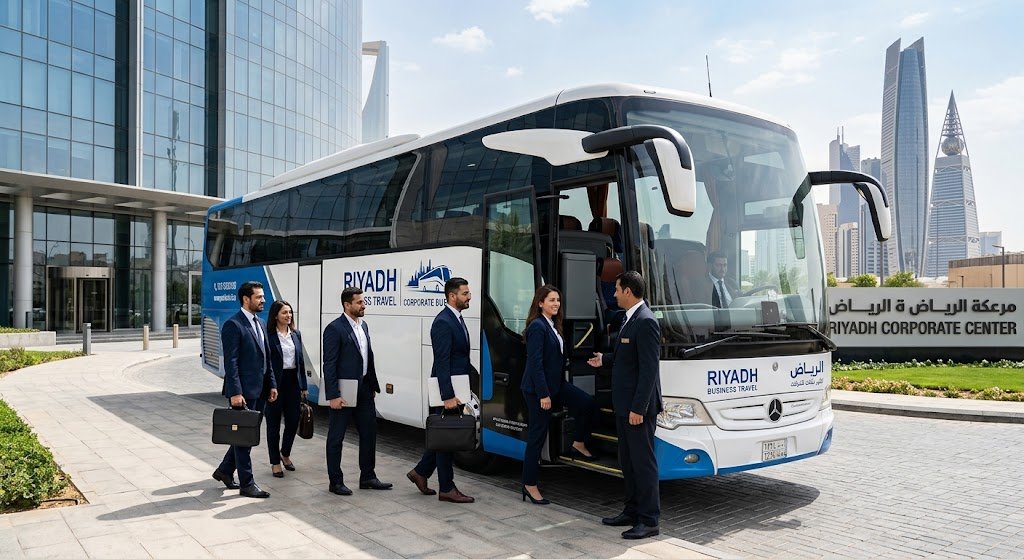 corporate bus rental Riyadh - Talin executive van