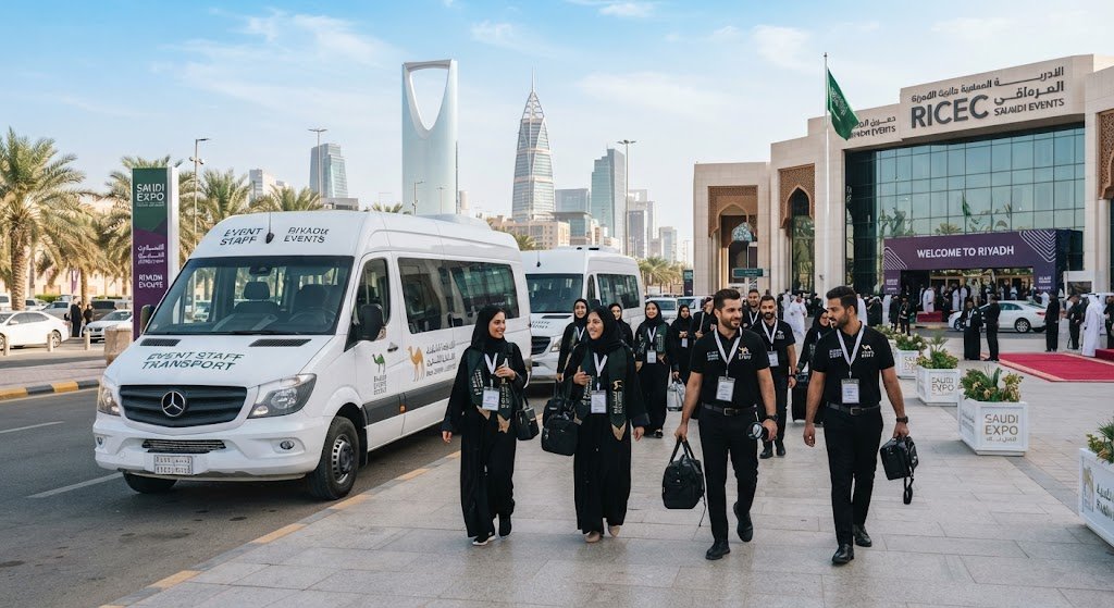 event staff transportation Riyadh - Talin event team shuttle