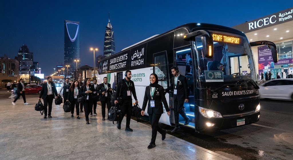 event staff transportation Riyadh - Talin event team shuttle