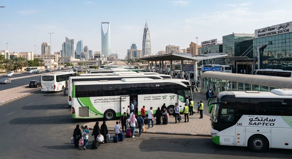 intercity bus transportation Riyadh - Talin long-distance coach