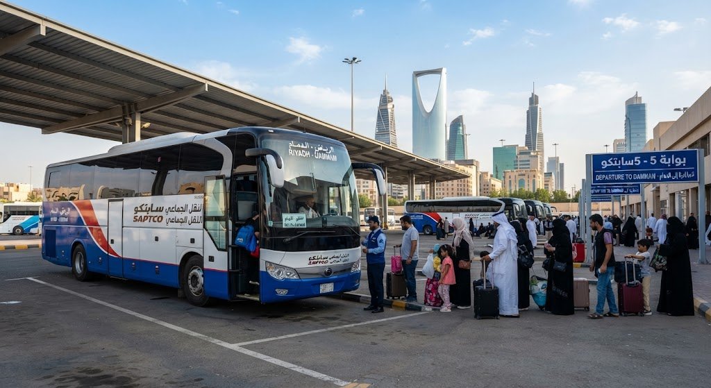 intercity bus transportation Riyadh - Talin long-distance coach
