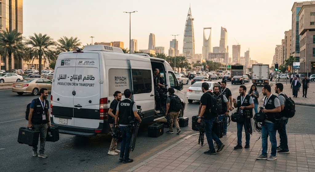 production crew transport Riyadh - Talin technical team transport