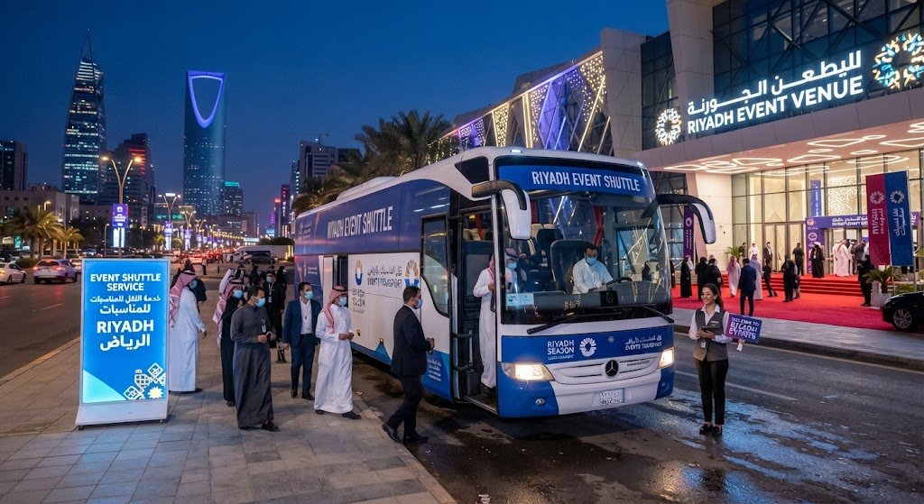 event shuttle service Riyadh - Talin guest transfer van