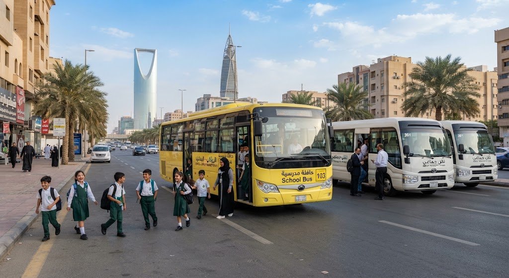 school and group transportation Riyadh - Talin student shuttle