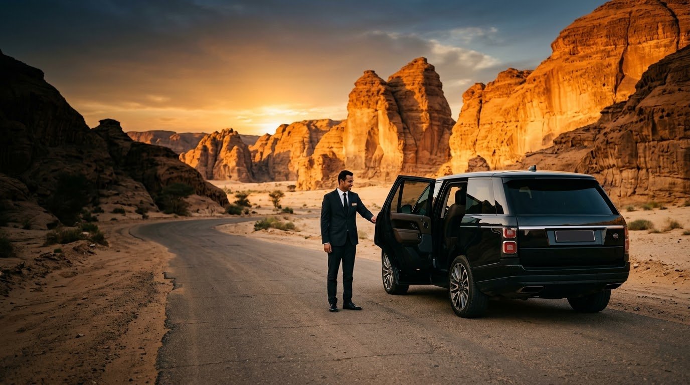 Talin chauffeur car for getting around AlUla