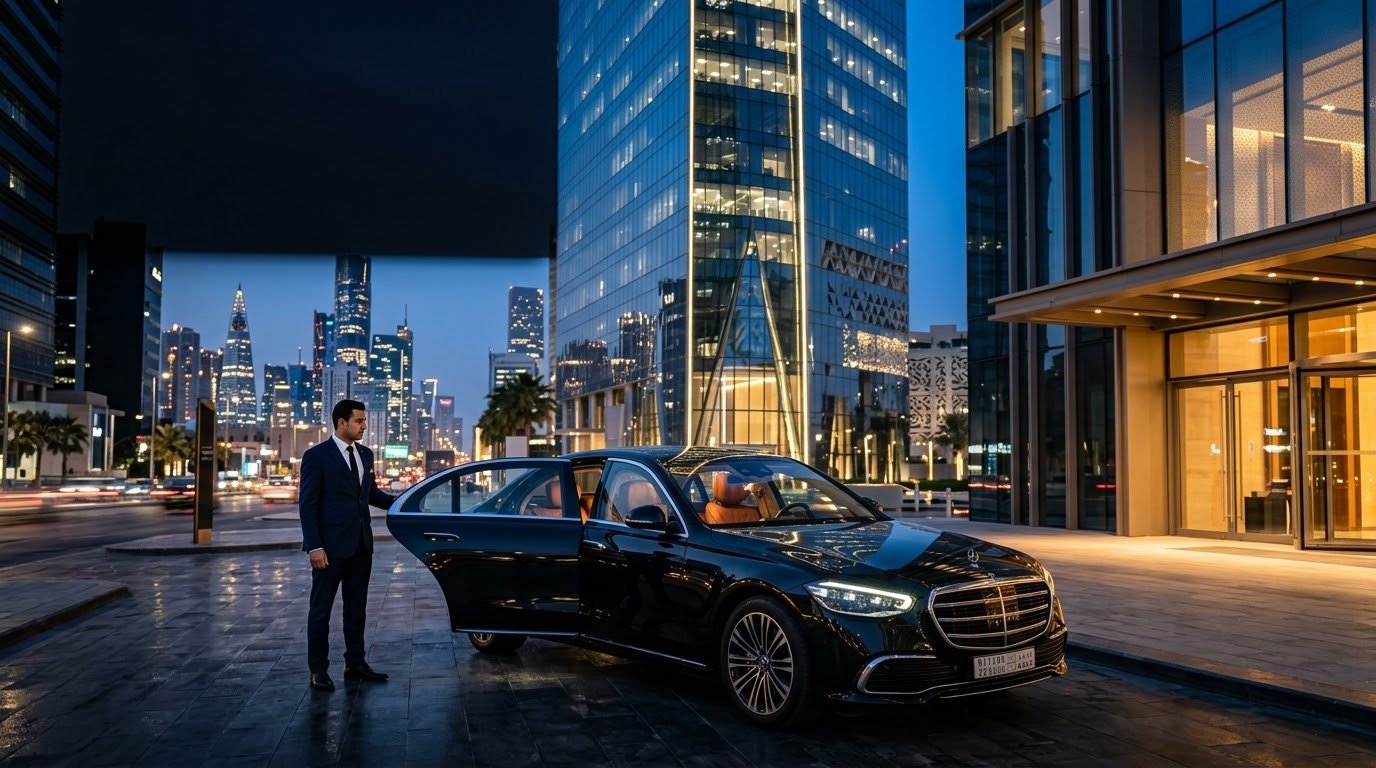 Executive car from a corporate transportation company in Riyadh